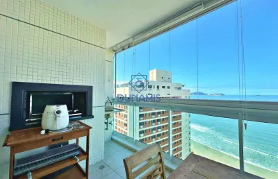 Apartamento com varanda gourmet de frente para o mar à venda na praia das astúrias