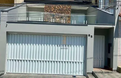 Sobrado com 3 dormitórios à venda, 244 m² por r$ 1.420.000,00 - parque bandeirante - santo andré/sp