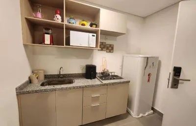 Flat com 1 dormitório para alugar, 25 m² por r$ 3.214,19/mês - vila campestre - são bernardo do campo/sp