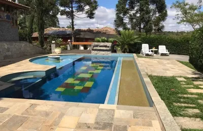 Casa - condomínio recanto suiço - 4 suítes e lazer completo (km 39 r. tavares)