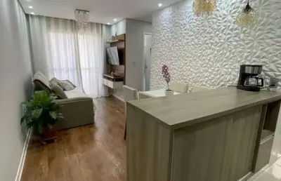 Apartamento em quitauna - 49m² - 2 dormitórios com sacada - 1 vaga - excelente acabamento
