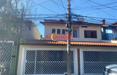 Sobrado com 4 dormitórios sendo 1 suite a venda, 370 m²jardim santa bárbara - guarulhos - sp