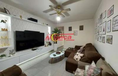 Sobrado com 3 dormitórios sendo uma suíte master a venda, 205 m² jardim bom clima - guarulhos - sp