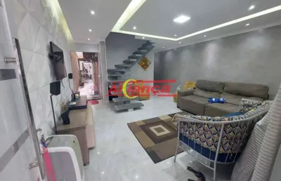 Sobrado de 210m² com 3 quartos em jardim bela vista- guarulhos- sp.