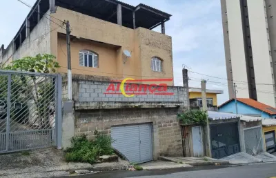 Sobrado residencial/comercial para venda 3 pavimentos com 300m² por r$ 1.200,00 no bom clima, gru.
