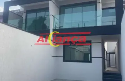 Sobrado (novo) com 3 suítes à venda - vila galvão - guarulhos