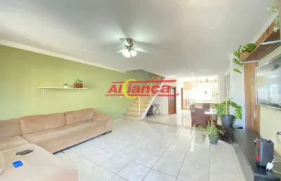 Sobrado 268m², com 4 quartos, 4 banheiros e 7 vagas - a venda - arujá/sp.