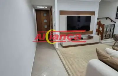 Sobrado em condomínio fechado com 3 dormitórios a venda, 100 m²  - jardim cocaia - guarulhos - sp