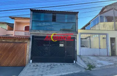 Sobrado com 3 dormitórios e 1 suíte, 2 vagas, 189 m² - pq continental - guarulhos-sp
