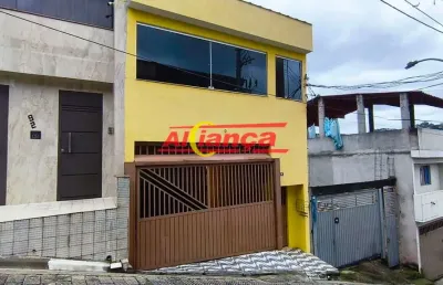 Sobrado com 3 casas no mesmo quintal à venda, 210m² - recreio são jorge - guarulhos - sp