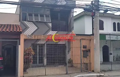 Sobrado comercial no centro de guarulhos, 188 m2 com 6 salas e 5 banheiros .