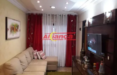 Apartamento a venda com 3 quartos, 2 vagas - 82m² - vila rosália- guarulhos/sp.