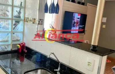 Apartamento com 2 dormitórios à venda, 45 m² - agua chata - guarulhos/sp