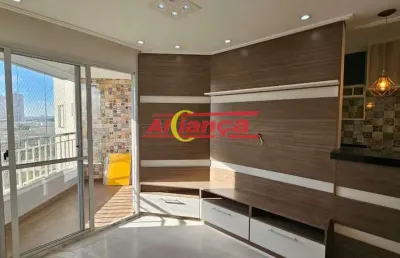 Apartamento 2 dormitórios com suíte, varanda com churrasqueira e lazer completo