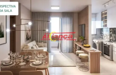 Apartamento com 2 dormitórios à venda, 55,11m² - vila augusta -  guarulhos/sp