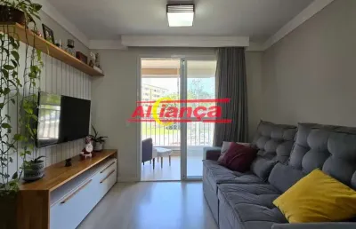 Apartamento com 3 dormitórios à venda, 71 m² - macedo - guarulhos - sp