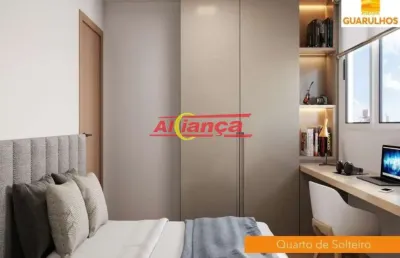 Apartamento com 2 dormitórios à venda, 39,98m² - vila nova bonsucesso ? guarulhos/sp