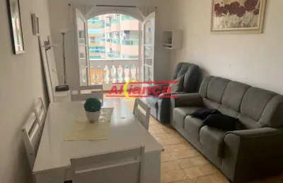 Excelente apto na praia grande a 100 mts da praia porteira fechada