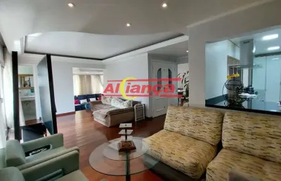 Apartamento de 200m², 3 dormitórios sendo 3 suítes, 3 salas e 4 vagas - village santana - santana