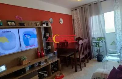 Apartamento a venda com 2 quartos com, 58 m² por r$ 375.000,00 - gopouva- guarulhos/sp.