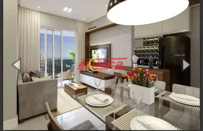 Ap. novo 2 dorm ,sendo 1 suite à venda, 49,89 m² - vila augusta-guarulhos/sp