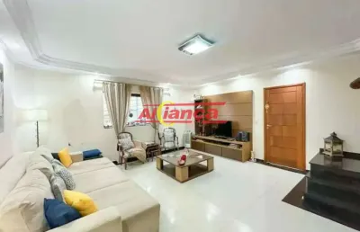 Sobrado com 4 dormitórios, 2 suítes e 4 vagas, 232 m² - vila galvão - guarulhos-sp