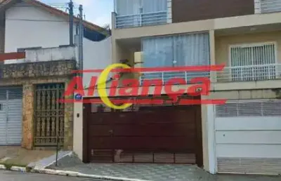 Sobrado com 4 dormitórios a venda, 320m² jardim santa mena - guarulhos/sp