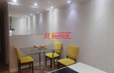 Apartamento com 3 dormitórios à venda, 60 m² - jardim las vegas - guarulhos/sp