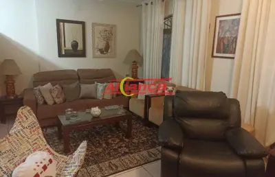 Casa térrea com 3 suítes e 3 vagas - parque renato maia / guarulhos