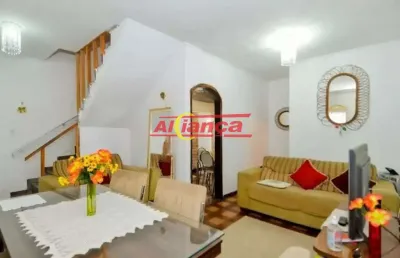 Sobrado com 3 dormitórios (1 suíte) e 2 vagas, 99 m² - vila galvão - guarulhos/sp