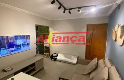 Apartamento com 2 dormitórios à venda, 49m² - taboão - guarulhos/sp
