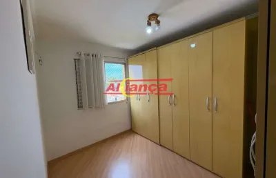 Apartamento 2 dorm, sala, cozinha, sacada,1 vaga- jd vila galvão/ guarulhos