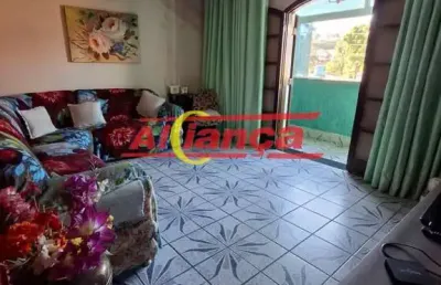 Sobrado com 3 dormitórios à venda, 200 m² - parque continental ii - guarulhos/sp
