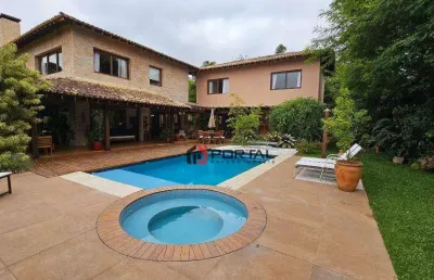Casa com 5 dormitórios à venda, 650 m² por r$ 12.800.000,00 - granja viana - cotia/sp