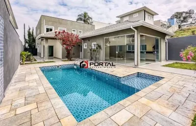 Casa em condomínio fechado com 4 quartos à venda na estrada fazendinha, 6600, pousada dos bandeirantes, carapicuíba por r$ 2.990.000
