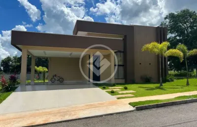 Casa térrea de 04 suítes no condomínio recanto paraíso em guapó codigo: 106243