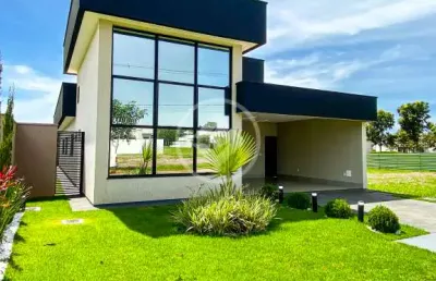 Casa em condomínio fechado com 4 quartos à venda na Alameda Noruega, 1, Terras Alpha Residencial 1, Senador Canedo