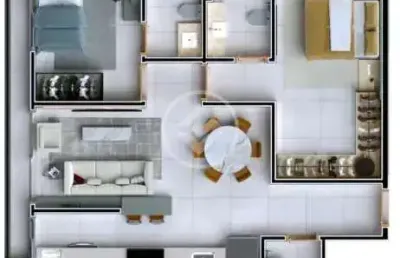 Apartamento com 2 quartos à venda na T-44, 1, Setor Bueno, Goiânia