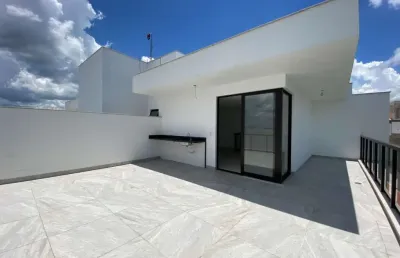 Cobertura nova de 2 quartos e amplo terraço no bairro aeroporto