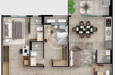 Apartamento com 2 quartos à venda na Avenida Areião, 4, Setor Pedro Ludovico, Goiânia