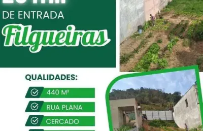 Terreno à venda, 440 m² por r$ 25.000 de entrada - filgueiras - juiz de fora/mg