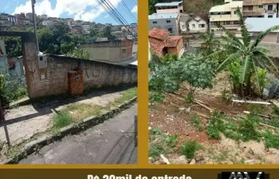 Terreno à venda, 270 m² por r$ 30.000 de entrada - grajaú - juiz de fora/mg