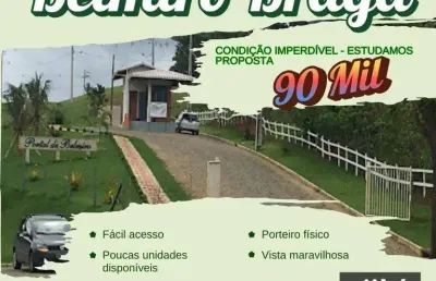 Terreno à venda, 1000 m² por r$ 90.000,00 - belmiro braga - belmiro braga/mg
