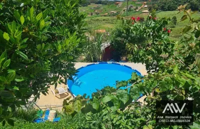 Chácara com 2 dormitório à venda, 1000 m² por r$ 90.000 de entrada - recanto do valle 2 - chácara/mg