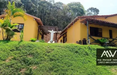Chácara com 5 quartos, 7.500 m², à venda por r$ 150.000.00- de entrada - cidade de chácara, mg