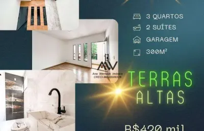 Casa com 3 dormitórios à venda, 300 m² por r$ 420.000,00 - terras altas - juiz de fora/mg