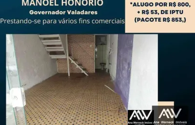 Loja para alugar, 30 m² por r$ 800,/mês + taxas - manoel honório juiz de fora/mg