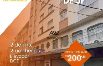 Apartamento com 2 dormitórios à venda, 75 m² por r$ 200.000,00 - centro - juiz de fora/mg