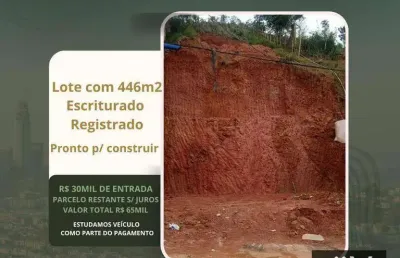 Terreno à venda, 446 m² por r$ 30.000 de entrada - parque independência - juiz de fora/mg