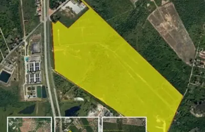 (te81444) terreno bem localizado contendo 507,600m2